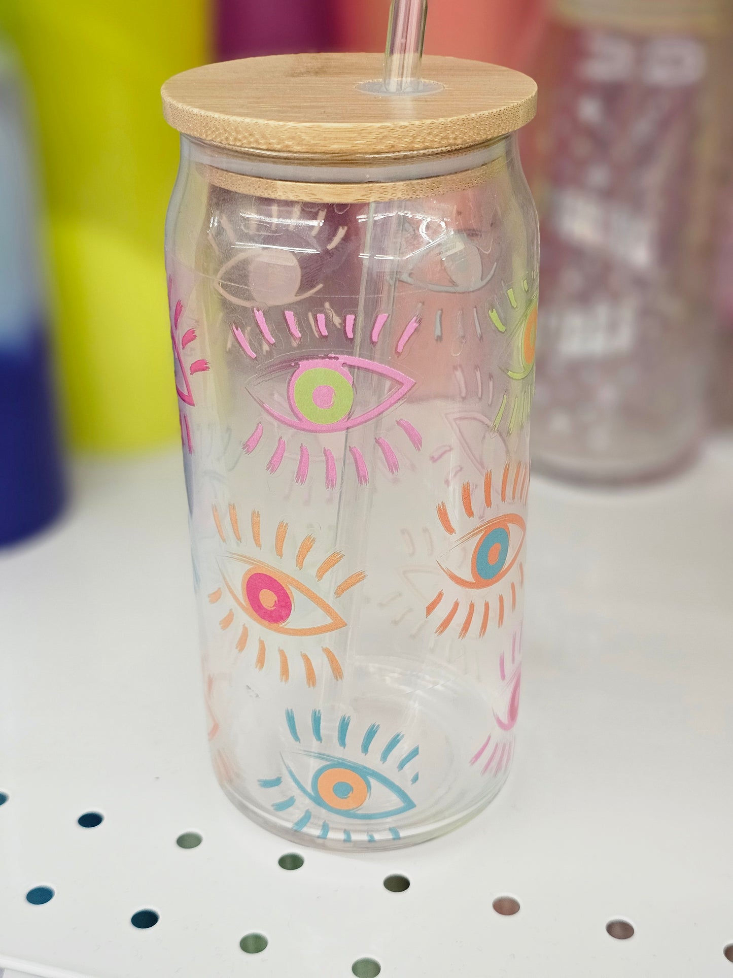 Bright Eyes Glass Cup